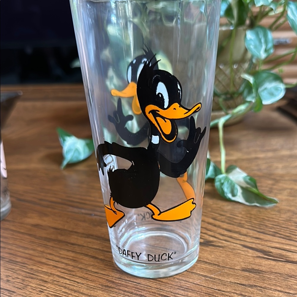 Warner Bros Black and Orange Daffy Duck Drinkware